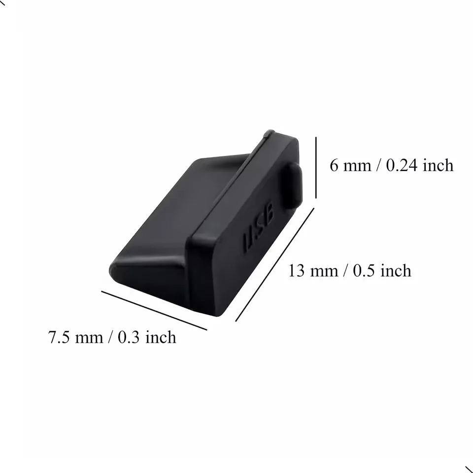 Dust Plug for USB -A Charger Port Cover Cap Female Jack Universal Silicone Dustproof USB-A Ports Protector PC Notebook Laptop view 6