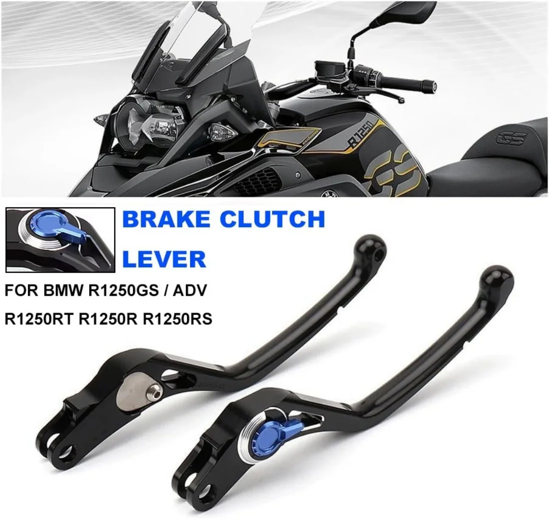 

Motorcycle Black Brake Lever Clutch Lever Front Control Handles For BMW R1250GS Adventure R1250RT R1250R R1250RS