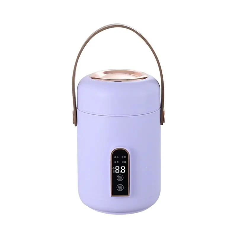 A94E-Electric Stew Pot Efficient Heating Insulated Portable Multifunction Soup Porridge Stewpot For Home EU Plug