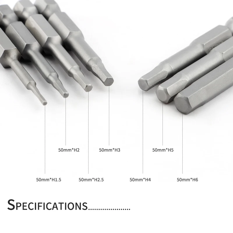 7/10pcs Hexagon Screwdriver Bit Set 1/4\