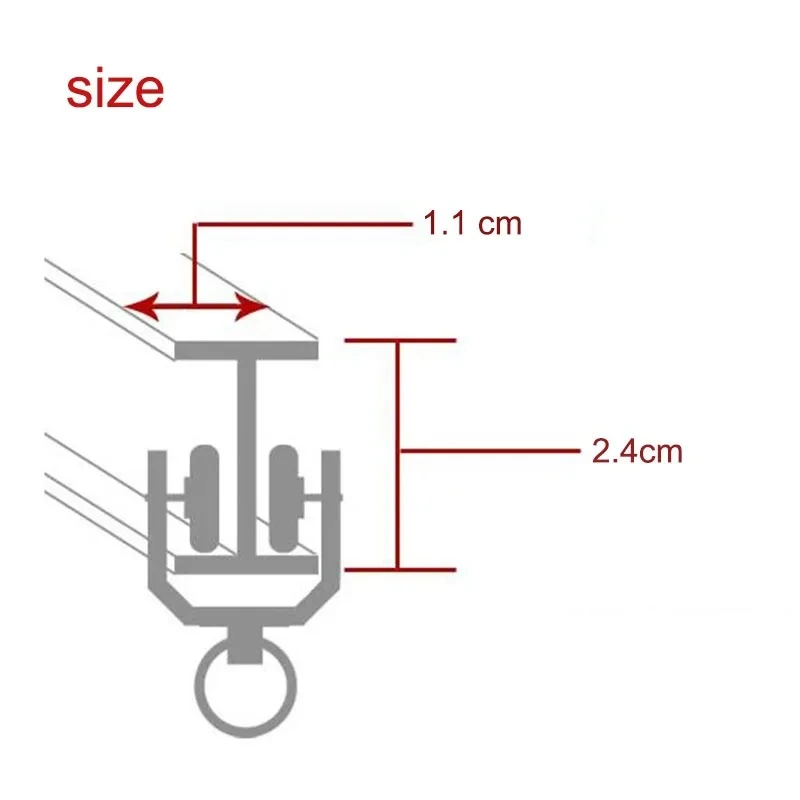 Flexible Ceiling & Wall Mounted Curtain Track Rail Bendable Plastic Steel Design for Bay Windows/Balcony 1-10M White Noise-Free
