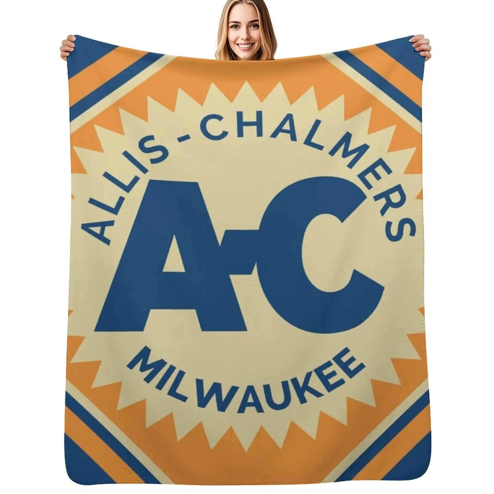 

Allis Chalmers retro logo Throw Blanket Stuffeds Luxury Thicken Camping decorative Blankets