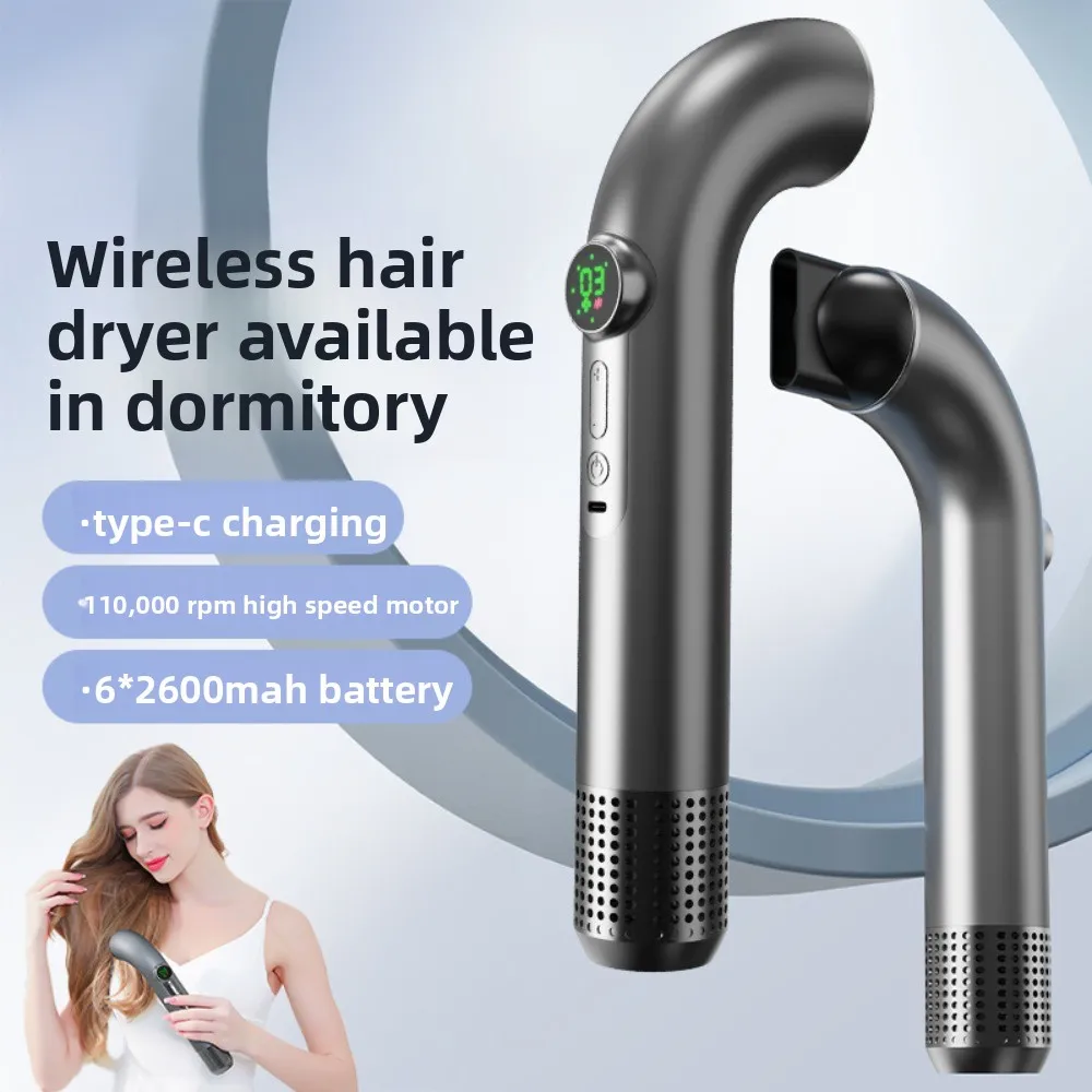 Wireless Hair Dryer for Home, Dormitory, and Hotel - Constant Temperature, High Wind Power, Cordless Blow Drye-essential