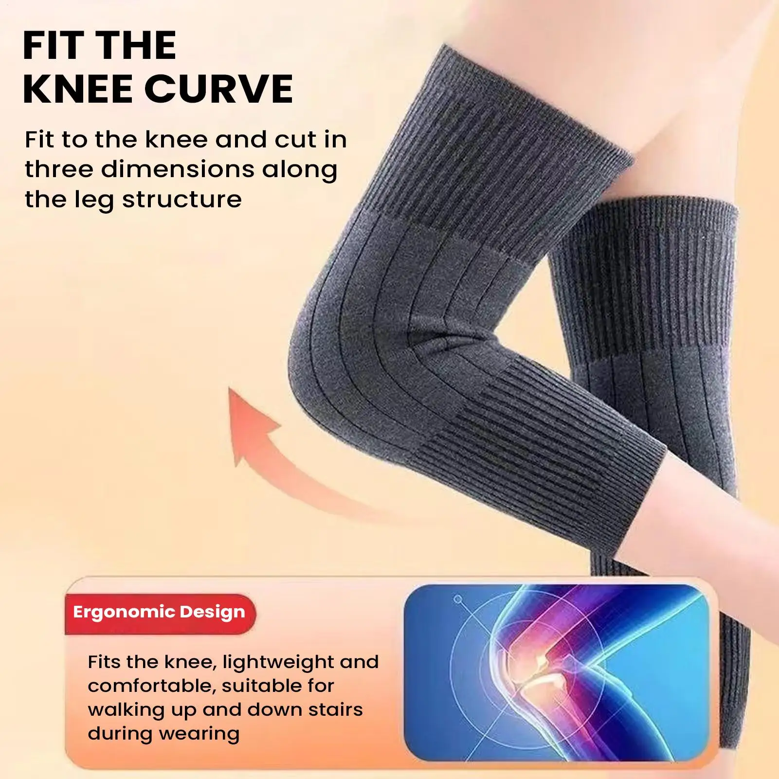 

Наколенники с подогревом, дышащие эластичные кашемировые грелки, наколенники с подогревом для мужчин, семейные друзья, в помещении, на открытом воздухе, бег, езда на велосипеде