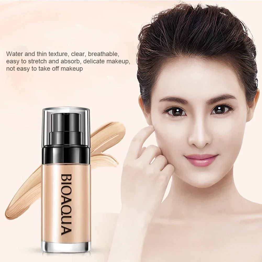 Face Base Vloeibare Foundation Make-Up Concealer Waterdichte Whitening Langdurige Bb Cream Cosmetica