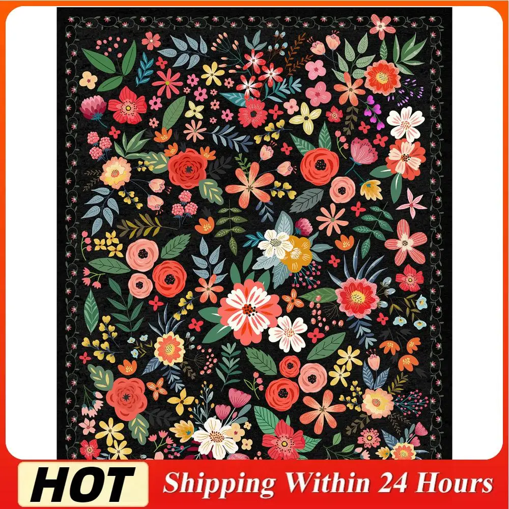 

8' X 10' Area Rug Boho Soft Carpet Non Slip Floor Carpet Low Pile Indoor Carpet for Large Living Room Bedroom