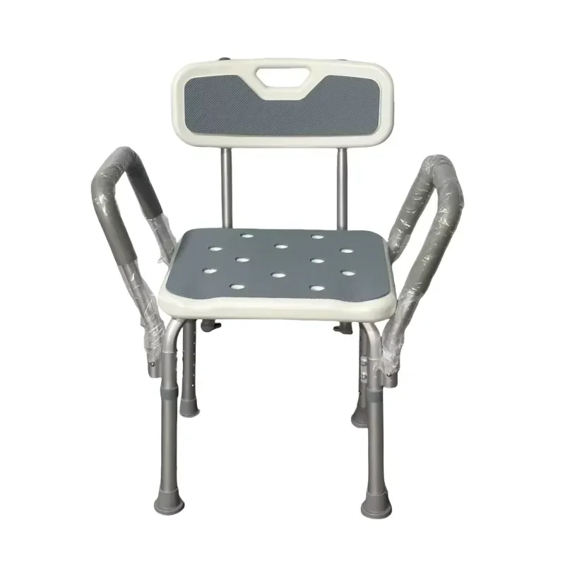 Elderly and disabled bathroom Mobile shower chair Non-slip portable shower seat Rehabilitation equipment