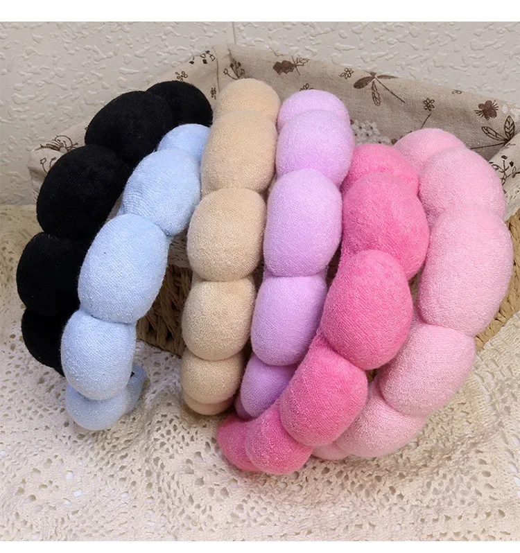Mode Schwamm Stirnband Für Frauen Haar Zubehör Multifunktions Kopf Band Für Gesicht Waschen Make-Up Entfernung Dusche Haar Band – Detail 3