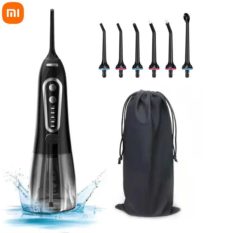 Xiaomi Oral Irrigator USB Rechargeable Portable Dental Water Jet 300ML Water Tank Waterproof Teeth Cleaner For Oral Care