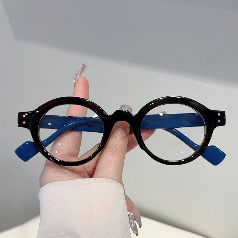 KAMMPT Vintage Runde Optische Rahmen Männer 2025, Neue Mode Blau Licht Blockieren Gläser Frauen Trendy Chic Marke Design Brillen
