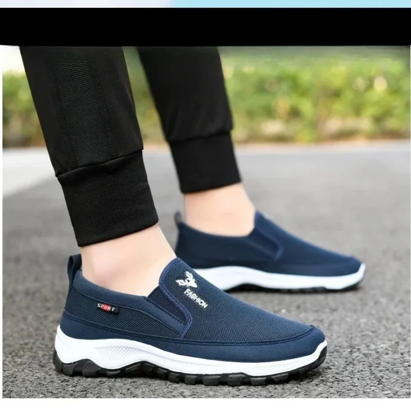 

Men Running Hiking Sneakers Breathable Orthopedic Travel Plimsolls Slip On Comfortable for Outdoor Activity Hiking Walking