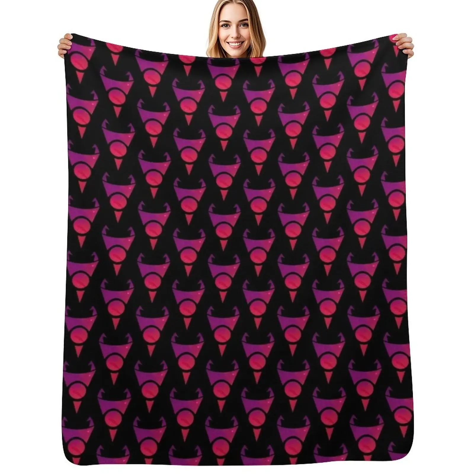 Invader Zim - Irken logo Throw Blanket Elegant Warm Throw Blanket for Hotel Home