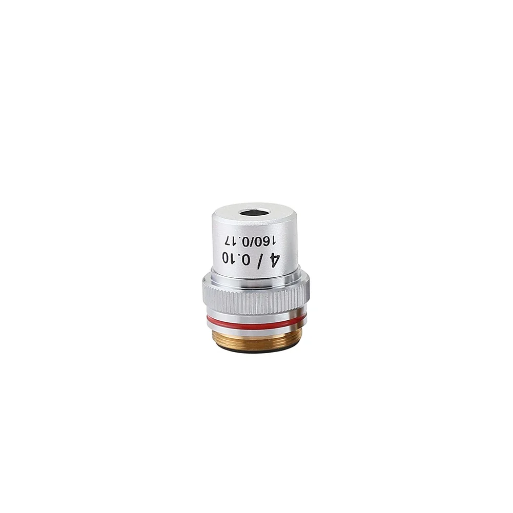 Achromatic Objective Lens Achromatic Microscope Objective Lens with 195 Magnification and Standard Cover Glass