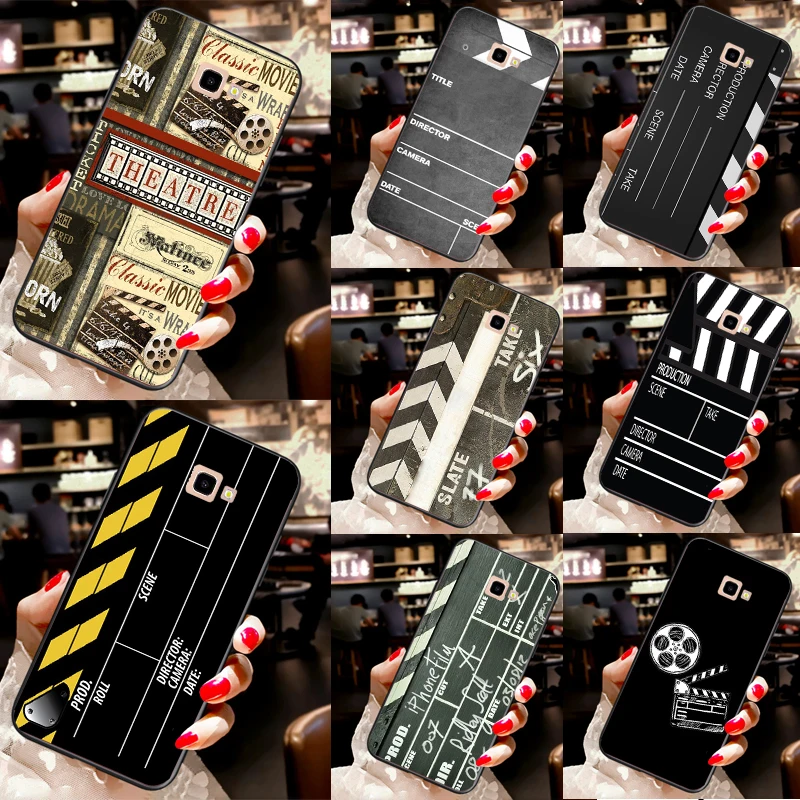 Clapperboard Phone Case For Samsung Galaxy J3 J5 J7 2016 A5 A3 2017 A9 J4 J6 J8 A6 A8 Plus 2018 Fundas