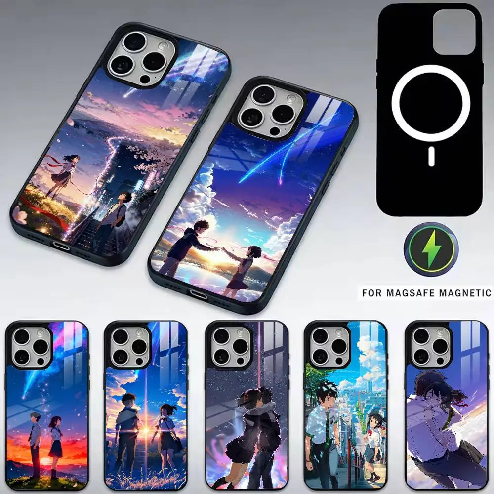 

Anime Your N-Name K-Kimi Phone Case For iPhone17,16,15,14,13,12,11 Plus,Pro Magnetic with Magsafe Wireless Charging