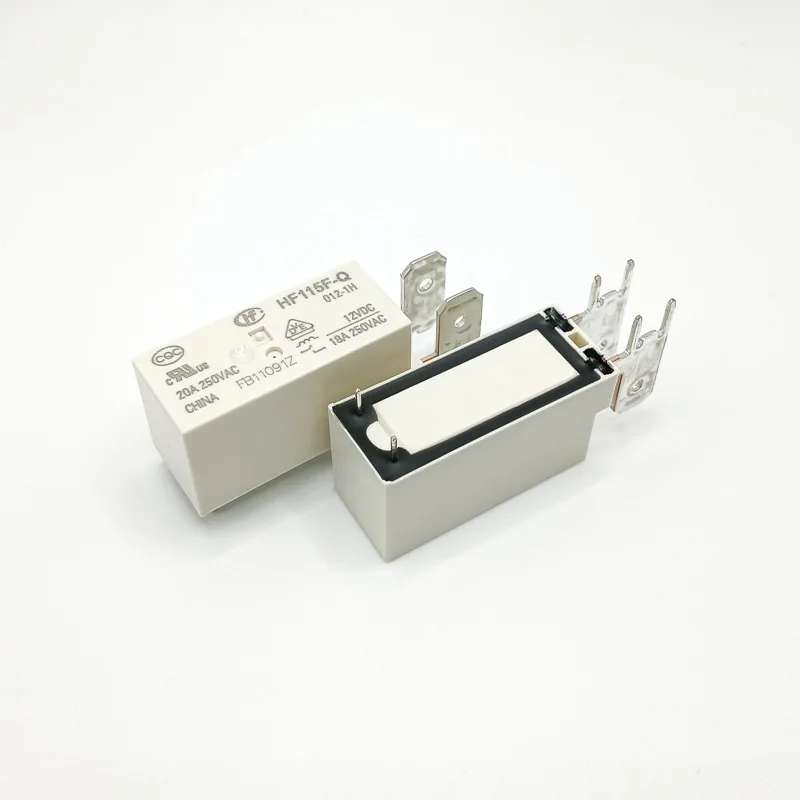 New HONGFA 10PCS Relays HF115-Q-005-1H HF115-Q-012-1H HF115-Q-024-1H  20A 250VAC Relays