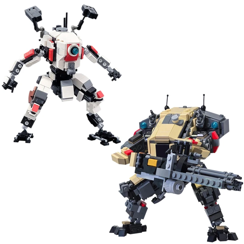 MOC-165712 Battle Game Warrior Legion Robot Building Block Set Tone Titans Robot Lon-class Titan Mecha Model DIY Kids Toys Gift