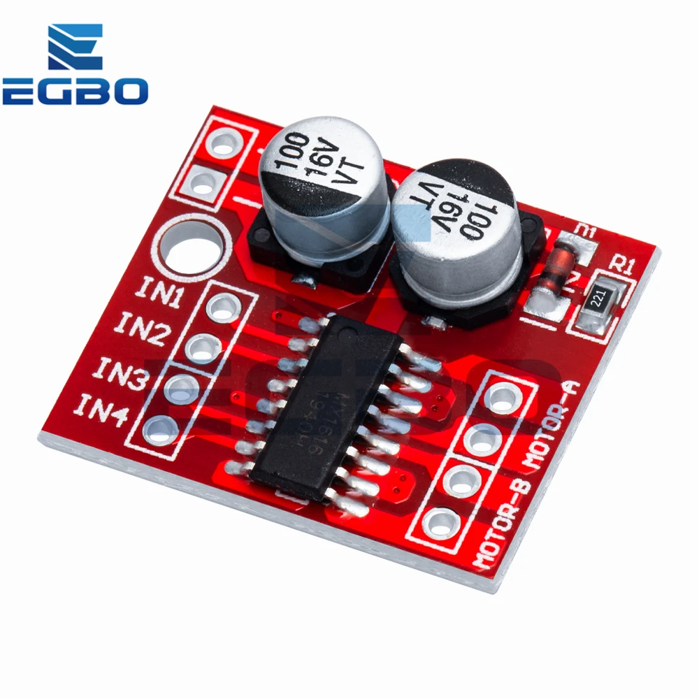 1PCS EGBO Dual H Bridge DC Stepper Motor Drive Controller Board Module L298N for Arduino smart car robot