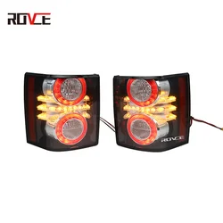 ROVCE LED Tail Light Rear Taillights Brake Light With Bulb for Land Rover Range Rover Vogue 2010-2012 L322 LR028513 LR028515