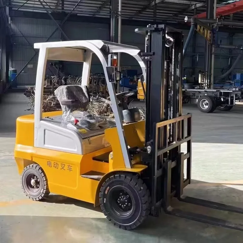 Free Shipping Electric Forklift 1 Ton 1.5 Ton 3 Ton Warehouse Handling Lift Battery Forklift 4 Wheel Montacargas  for Sale