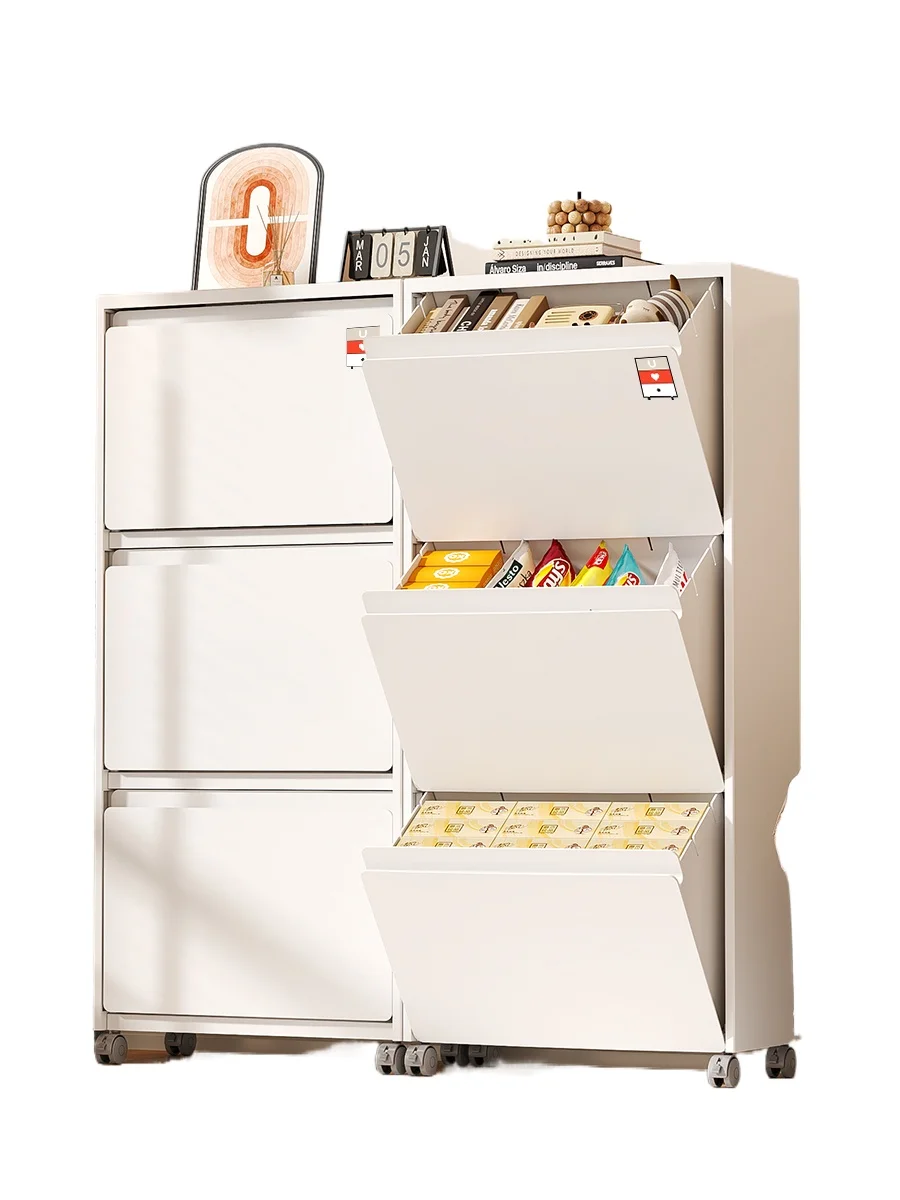 

Storage cabinet drawer type bedside household use sandwich