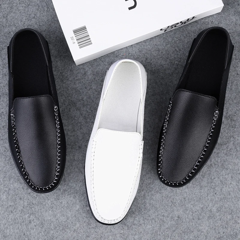 New four-season general Doudou men's shoes outdoor lazy one-pedal men's daily casual soft and comfortable men's shoes