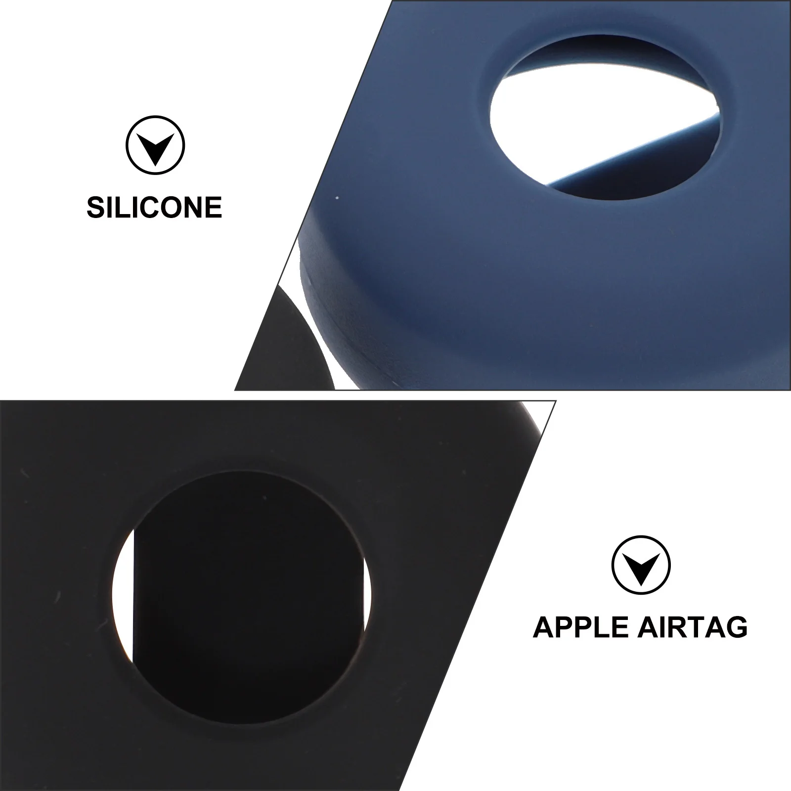 

2Pcs Tracker Protective Covers Silicone Shockproof Anti-Scratch Lightweight Sleeve for Car Keys Bags Pets Case