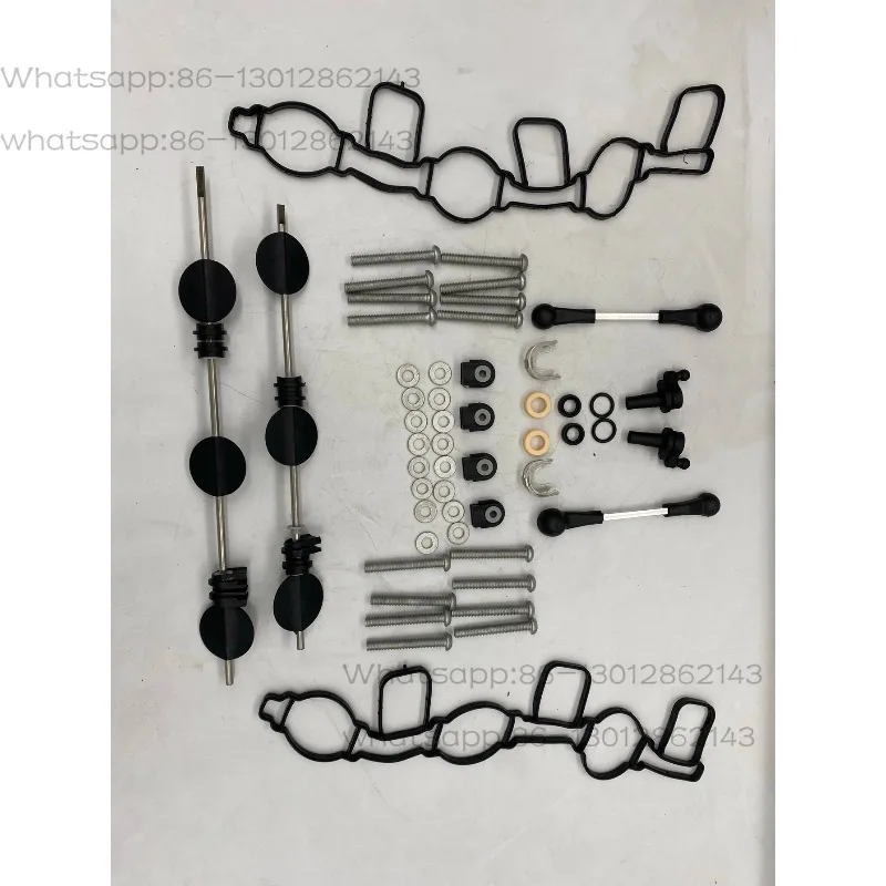 Intake Manifold Swirl Flap Repair Kit With Link Rod, Compatible For Audi A6L Q7 2.7 / 3.0 TDI Diesel Engine