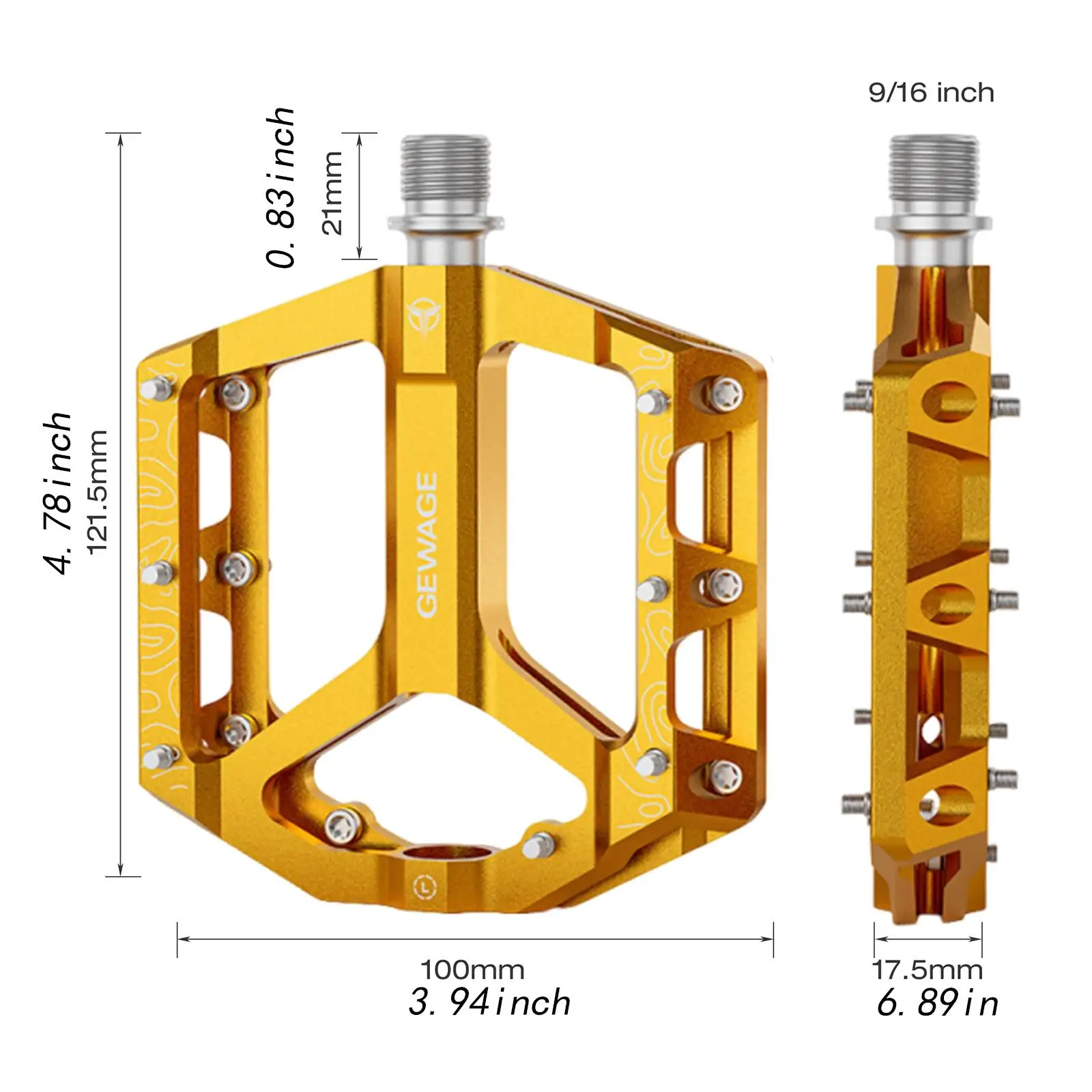 قطعتان من دواسات الدراجة لدواسات الدراجة القابلة للطي لإصلاح BMX
