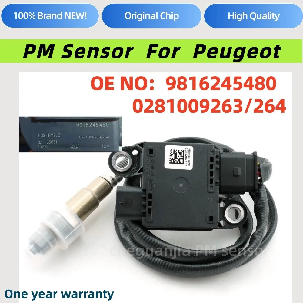 

9816245480 0281008023 0281008024 PM Sensor Particulate Matter for Citroen Berlingo 1.5 HDI 2018 Peugeot 3008 1.5 2018-2024
