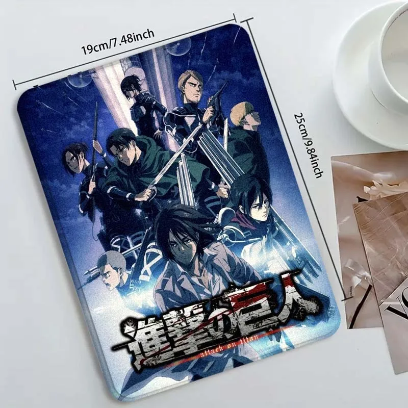 هجوم على تيتان التوضيح لجهاز iPad Pro Air Mini 1 2 3 4 5 6 7 7 8th 9th 10th 11th 10.2 9.7 10.5 10.9 11 12.9 حافظة كمبيوتر لوحي