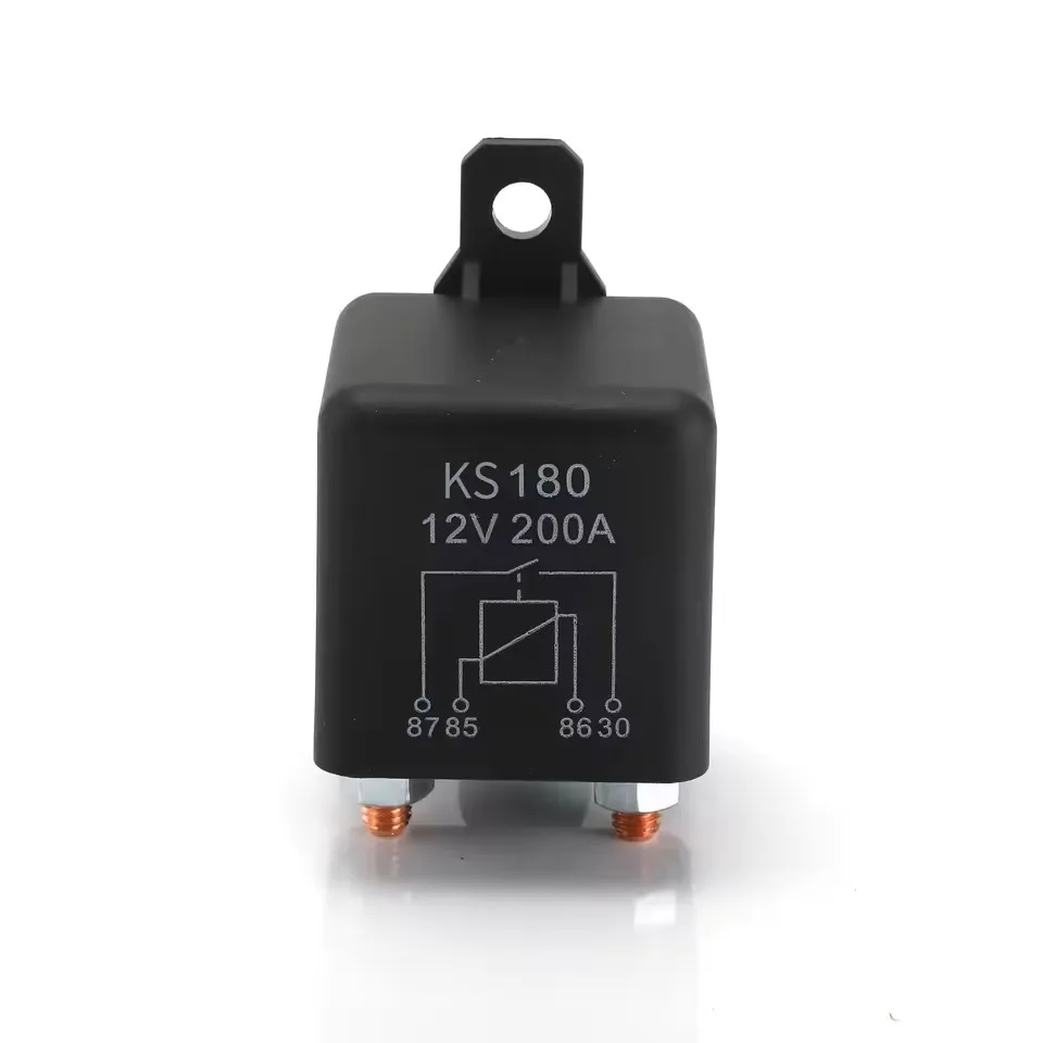 1Pcs 200A 12V High Current Automotive Relay 4P Continuous Power Heavy Duty Car Start Relay for Automotive
