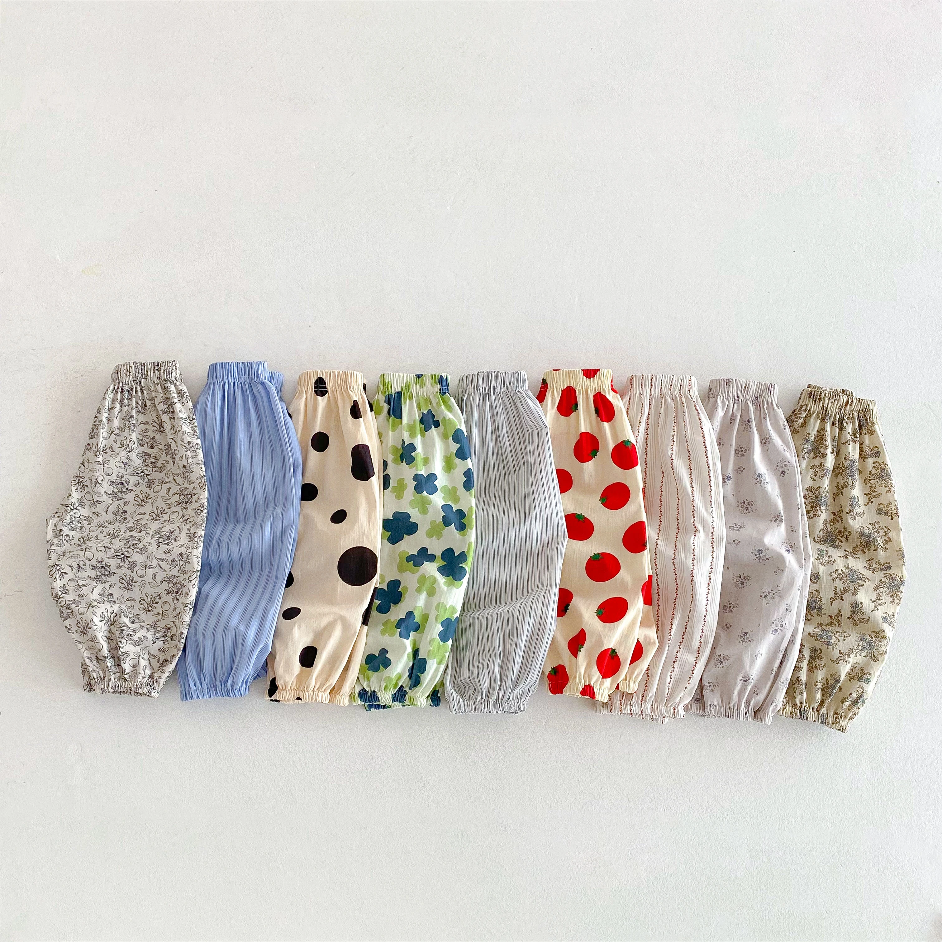 

9m-6y Children's Clothes Summer New Style Print Anti-mosquito Pants Kids Thin Casual Trousers Summer Clothing Baby Girl Bloomers