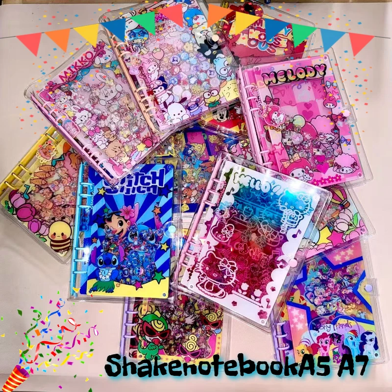

acrylic Shake notebook A5 A7material cartoon cute classic design diary notebook collection trendy stationeryfriendsexchangegifts