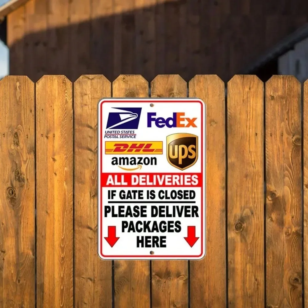 CLASSICTOUCH Vintage Metal Tool Rules Signs - Man Cave/Farm Fresh Wall Decor for Garage, Garden, Home