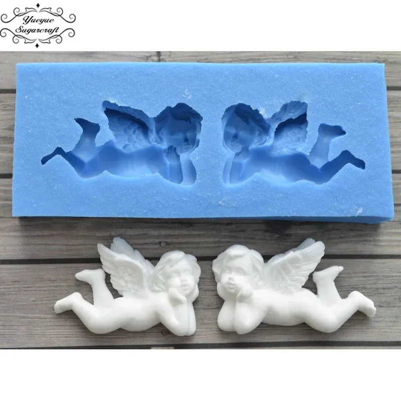 Yueyue Sugarcraft Angel baby silicone mold fondant mold cake decorating tools chocolate gumpaste mold