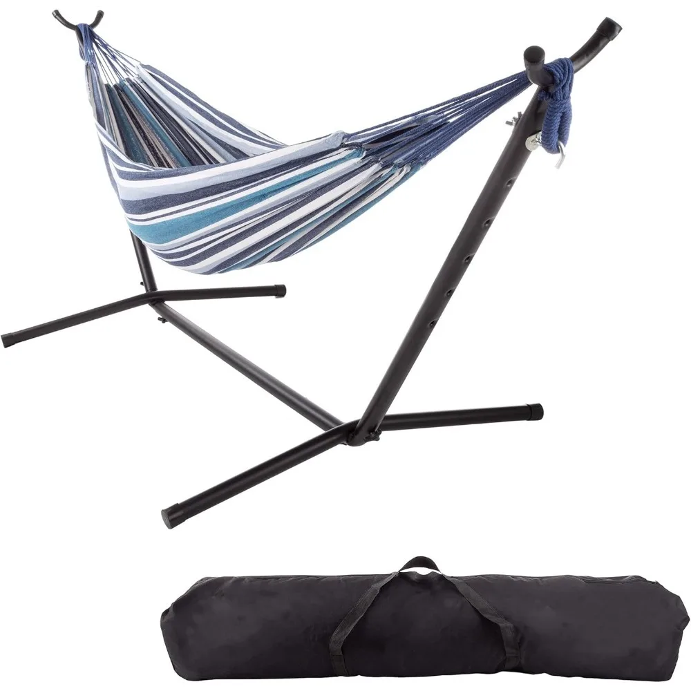 

Тканевый гамак с подставкой в комплекте — портативный гамак с сумкой для переноски и стальной каркас с порошковым покрытием для путешествий