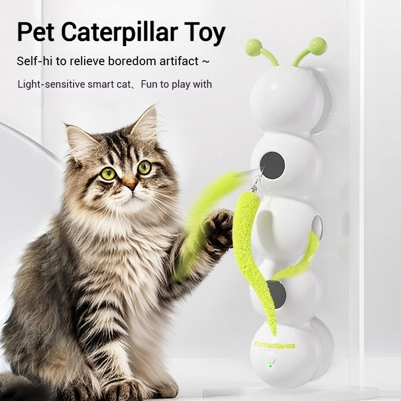 

Intelligent Interactive Cat Toy Mobile Activation Wake-up Toy with Tail Automatic Popping Hole Tail Automatic Swing Pet Fun Toys