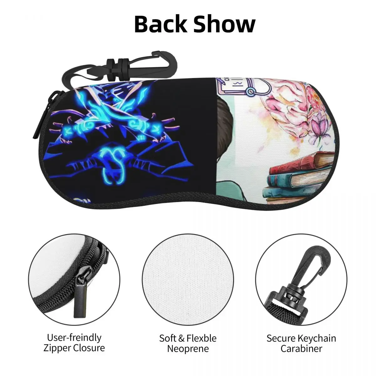 Enfermera En Apuros طبيب ممرضة شل نظارات حافظة نظارات شمسية محمولة صندوق النساء الرجال لينة النظارات حقيبة الحقيبة