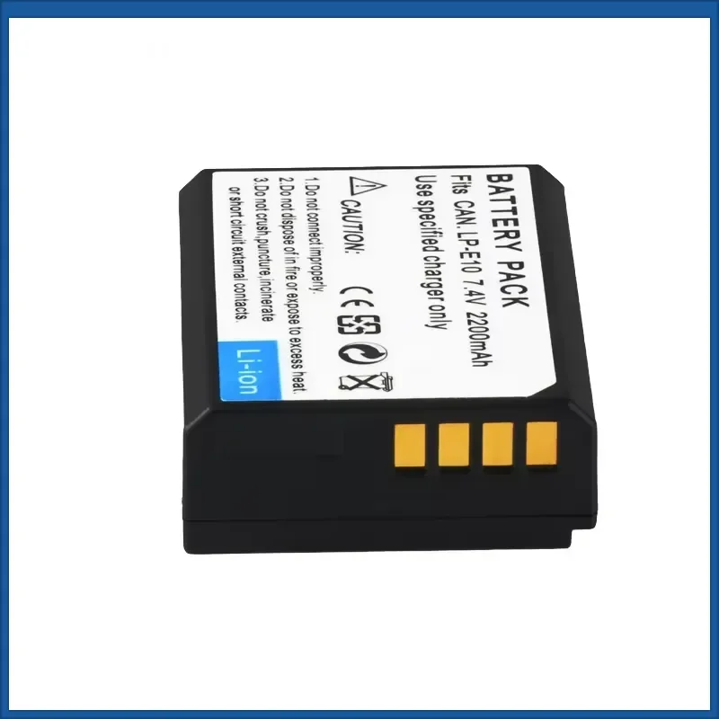 LP-E10 LPE10 LP E10 7.4V 2200mAh Camera Battery for Canon EOS 1100D 1200D 1300D 2000D 4000D Rebel T3 T5 T6 KISS X50 X70