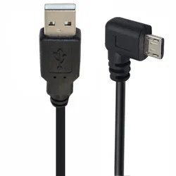 Kabel USB 2.0 typu A męski na Micro USB pod kątem prostym Kabel Micro do ładowania danych i tabletu 0,25 m 1,5 m