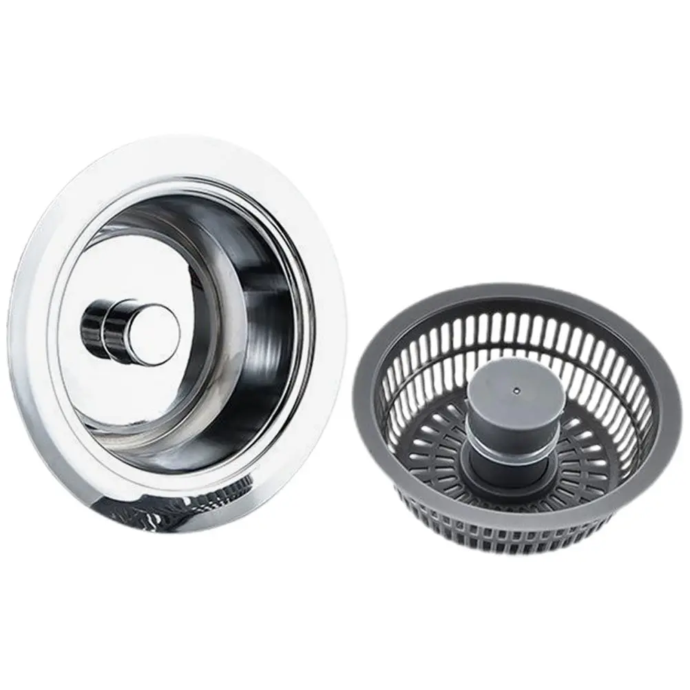 cesto-coletor-de-cabelos-e-residuos-para-pia-de-cozinha-em-metal-compacto-com-drenagem