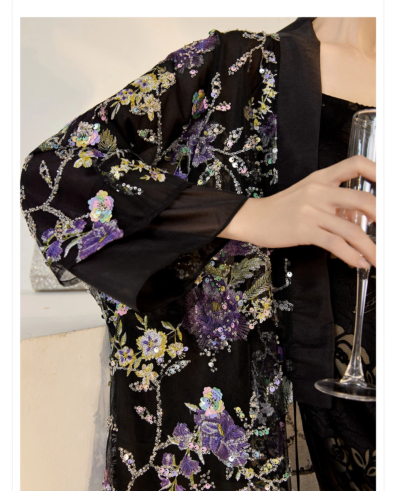 Chaqueta Hanfu de Lujo con Cuentas y Lentejuelas Bordadas para Mujer, Nuevo Estilo Chino 2026, Top Hanfu, Cárdigan de Manga Larga, Abrigo Cheongsam