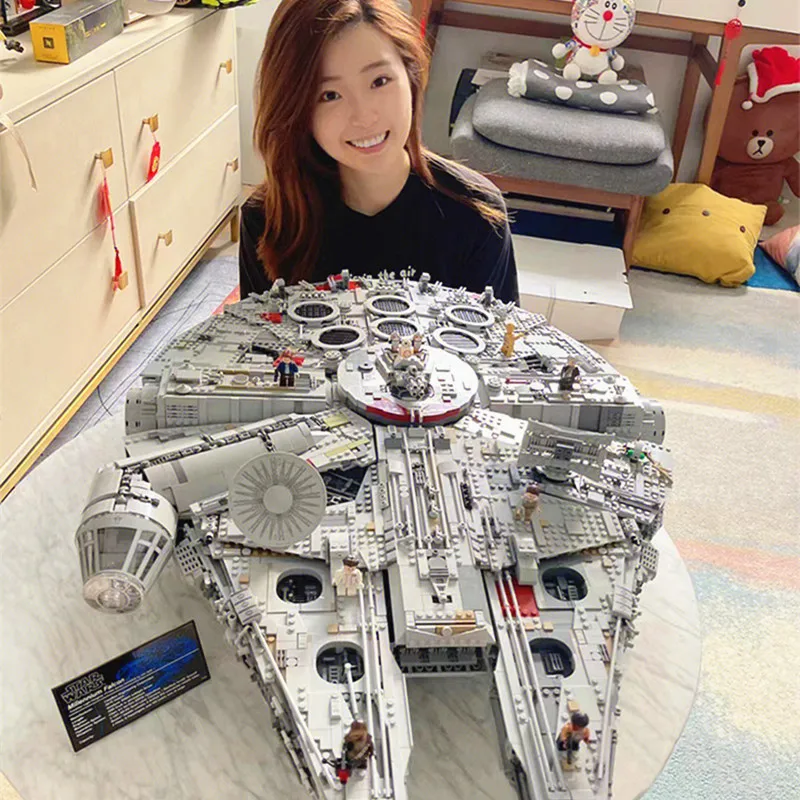 7541 Teile Millennium Ship Falcon Bausteine Kompatibel mit Spielzeug Geburtstags- und Weihnachtsgeschenke – Detail 1