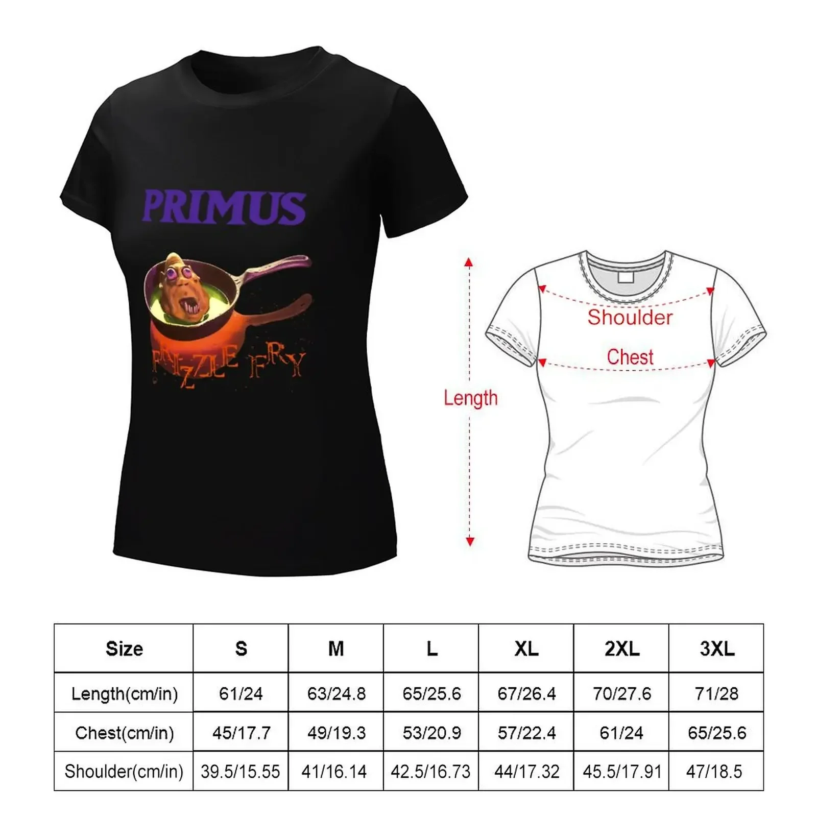 primus frizzle fry \t T-shirt female plus size tops cute clothes workout shirts for Women