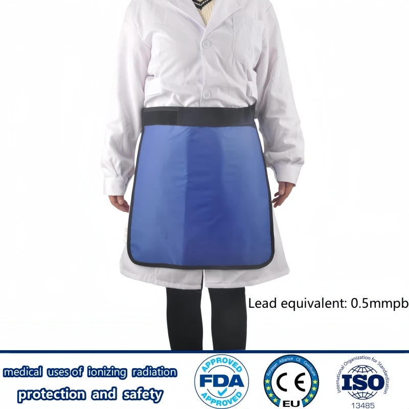 

Recommend x-ray gamma ray radiological protection 0.5mmpb square lead half apron Ionizing radiation protective lead accessories