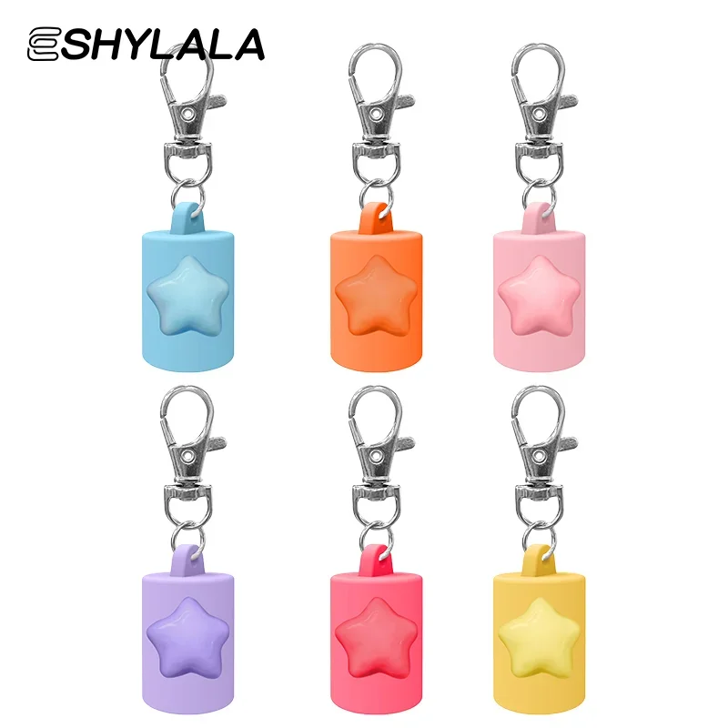 Bouchons porte-clés en Silicone pour brillant à lèvres, 1 pièce, accessoires de produits de beauté pratiques pour femmes, accessoire d'outil de maquillage de voyage