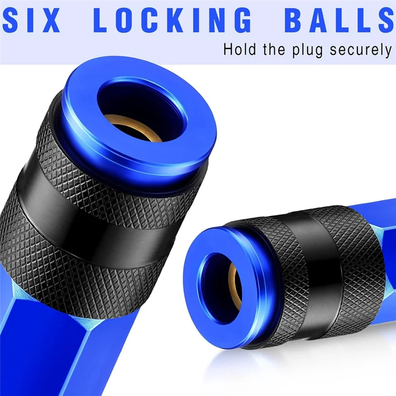 

35 Pieces Air Hose Fittings 1/4Inch NPT Aluminum Air Coupler And Plug Kit Air Tool Fittings Heavy Duty Air Fittings