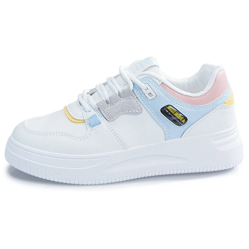 Women Sneakers PU Leather Women\'s Shoes White Platform Casual Sneaker Spring Summer Female Board Shoes Flats Ladies Trainers