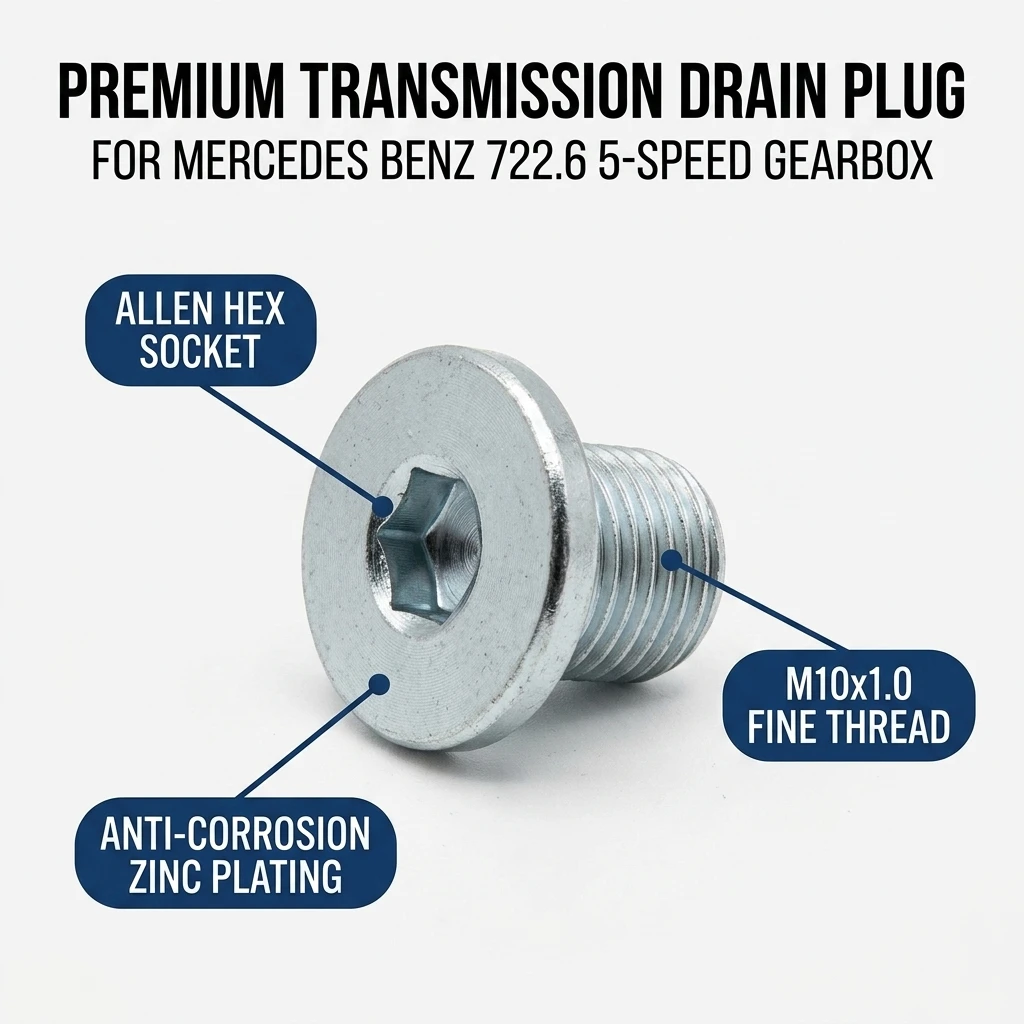 1/2/5/10 PCS Automatic Transmission Oil Pan Drain Plug Screw A0009976532 For Mercedes Benz 722.6 W211 W203 W204 Sprinter M10x1.0